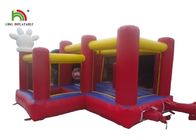 Red Softplay Mickey Cartoon Nadmuchiwane Jumper Castle Bouncer With Ocean Ball