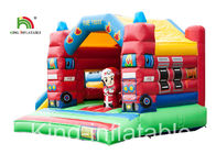 Slide Typ Fire Truck Trampoline Nadmuchiwany zamek do skakania dla dzieci w pomieszczeniach