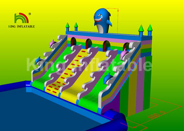 Rainbow Slide Ocean Inflatable Water Parks dla dorosłych i dzieci 1 rok gwarancji