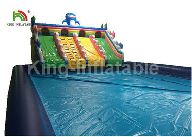 Rainbow Slide Ocean Inflatable Water Parks dla dorosłych i dzieci 1 rok gwarancji