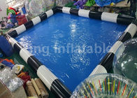 Komercyjny niebieski dmuchany basen dla dorosłych Zabawa z dmuchawą CE