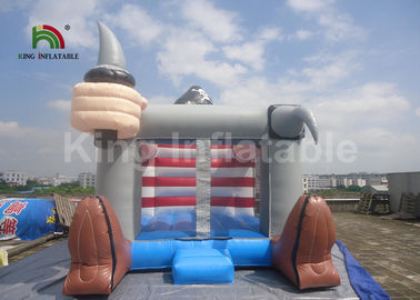 PCV Pirate Theme Nadmuchiwany skaczący zamek Bouncer 4 X 3m Outdoor Grey Colour