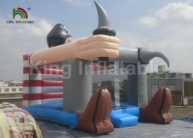 PCV Pirate Theme Nadmuchiwany skaczący zamek Bouncer 4 X 3m Outdoor Grey Colour