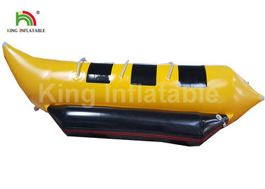 Komercyjne klasy żółty 3 miejsca Nadmuchiwane Fly Fishing Boats / Banana Boat Towable