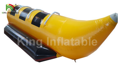 Komercyjne klasy żółty 3 miejsca Nadmuchiwane Fly Fishing Boats / Banana Boat Towable