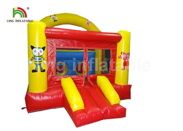 Ognioodporne czerwone trampoliny z dmuchanym zamkiem ze zjeżdżalnią dla dzieci Party Rental