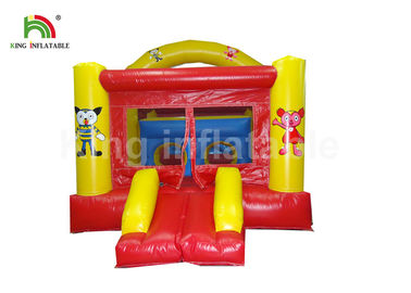 Ognioodporne czerwone trampoliny z dmuchanym zamkiem ze zjeżdżalnią dla dzieci Party Rental