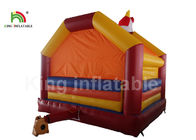 4 * 4m Orange Commercial Clown Nadmuchiwany zamek do skakania na imprezę i wydarzenie