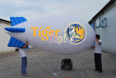 Nadmuchiwany balon reklamowy 6 metrów Długi nadmuchiwany sterowiec helowy do reklam