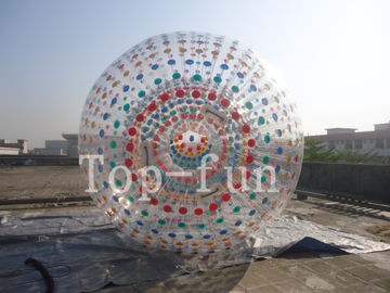 Zabawa na świeżym powietrzu PVC Nadmuchiwana piłka Zorb / Tocząca się piłka ludzka na trawę lub plażę