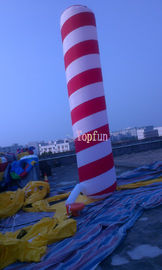 Durable Festival / Celebration Inflatable Advertising Balloons Stripe Tube Z PVC / Oxford