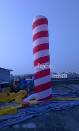 Durable Festival / Celebration Inflatable Advertising Balloons Stripe Tube Z PVC / Oxford