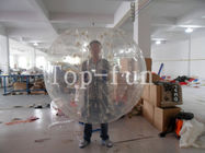 Nadmuchiwane nadwozie PCV / TPU Nadmuchiwane nadwozie Zorbing Bubble Ball, tocząca się ludzka piłka na plac zabaw