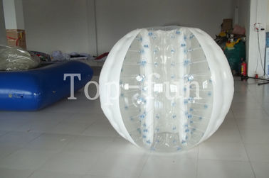 Wielobarwne 1.0mm PVC / TPU ogromne nadmuchiwane piłki zderzakowe nad morze / plac zabaw