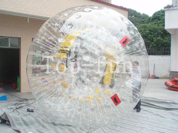 PVC przezroczysta dmuchana piłka Zorb, fantastyczna Zorbing Ball 3m Dia do parku wodnego