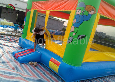 Trwały odkryty dmuchany skaczący zamek Combo Giant Amusement Park Equipments