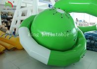 Zielony / biały UFO Kształt plandeki PVC Nadmuchiwana pływająca zabawka Saturn do wspinaczki