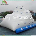 Backyard White Inflatable Water Iceberg / Trwałe PVC Niestandardowe logo wody z nadrukiem