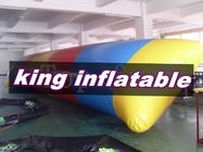 Czerwony / żółty / niebieski 0.9mm PVC nadmuchiwane zabawki wodne / Saturn Slide Z Blob Ball