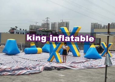 Strong Blue / Yellow Inflatable Floating Paintball Gry sportowe Blindage Trwałe
