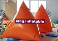 Nadmuchiwane trójkąty PCV pływające zabawki / Orange Alert i reklamy boje na park wodny