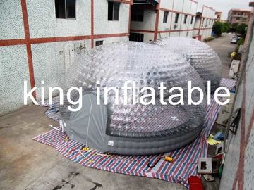 1.0 Mm PVC przezroczysty nadmuchiwany namiot powietrzny o średnicy 5m Certyfikat CE