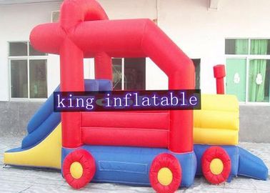 Ślimak Kształt Commercial Bounce Houses ze zjeżdżalnią powleczoną PVC 210D Nylon Fabric