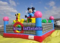 Piękny nadmuchiwany park rozrywki Mickey Kids do skakania Fun 0.45mm - 0.55mm PVC