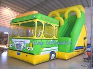 PVC brezentowy nadmuchiwany zjeżdżalnia wodna Podwójnie szyte Świeży piękny styl autobusu