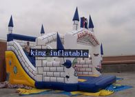 Nadmuchiwany Park Slide Bouncer White Castle Kids Bouncy House Slide