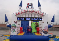 Nadmuchiwany Park Slide Bouncer White Castle Kids Bouncy House Slide