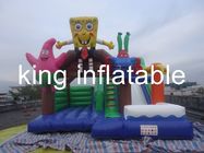 Spong Bob Inflatable Skoki Zamek Handlowych Dmuchanych Bouncers Z Kreskówek