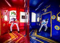 Red Blue IPS Hit Battle Arena Nadmuchiwana arena bitwy Gry sportowe z drukowaniem cyfrowym