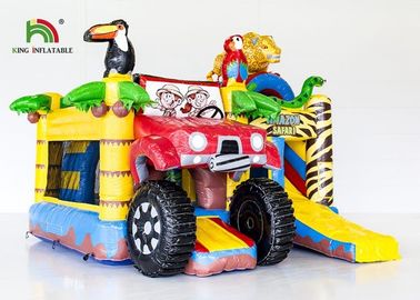 Blow Up Combo Jumper samochodów Nadmuchiwany zamek skok Bounce dom ze zjeżdżalnią
