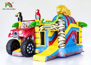 Blow Up Combo Jumper samochodów Nadmuchiwany zamek skok Bounce dom ze zjeżdżalnią