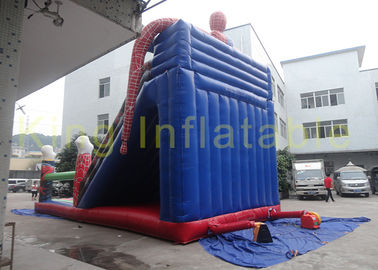 Outdoor Spider - Man Single Inflatable Dry Slide Z Bouncer Skaczący Przez Plato PVC