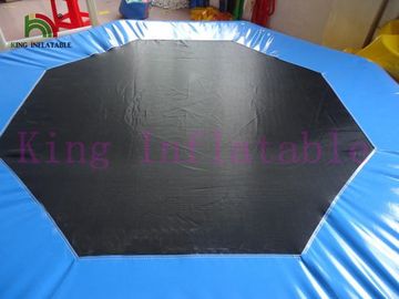 Żółty / niebieski 3m średnica nadmuchiwanego parku wodnego Trampolina PVC zabawka dla parku wodnego