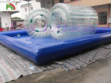 Przezroczysta nadmuchiwana woda PCV Rolling Toy na morze / jezioro / baseny
