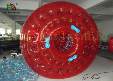 1.0mm PVC / TPU Big Blow Up Water Walking Toy, 2.8 m * 2.4 Dia Red Roller