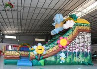 Słoń PCV Kolorowy Las Theme Blow Up Board Suchy Slide For Backyard Fun