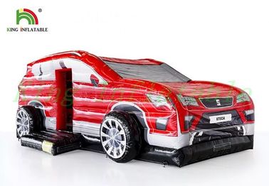 Red Car Commercial Bounce Houses, Tarpaulin Jumping Castle Paradise