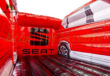 Red Car Commercial Bounce Houses, Tarpaulin Jumping Castle Paradise