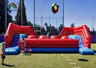 Bezołowiowe czerwone lub niebieskie nadmuchiwane gry sportowe / Blow Up Obstacle Course i Slide