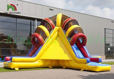 Triple Lanes Volcano Nadmuchiwana zjeżdżalnia PVC z 24-miesięczną gwarancją