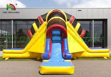 Triple Lanes Volcano Nadmuchiwana zjeżdżalnia PVC z 24-miesięczną gwarancją