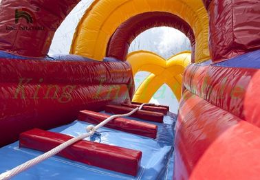 Triple Lanes Volcano Nadmuchiwana zjeżdżalnia PVC z 24-miesięczną gwarancją