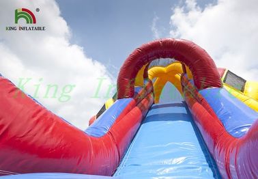 Triple Lanes Volcano Nadmuchiwana zjeżdżalnia PVC z 24-miesięczną gwarancją
