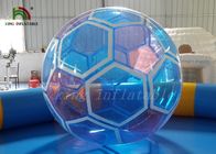 1,0 mm Nadmuchiwana piłka piłkarska z przezroczystego PCW / PTU Wysadzona w powietrze Spacer po piłce wodnej