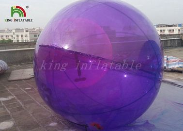 Purpurowy / niebieski duży 1,0 mm PVC nadmuchiwane Walk On Water Ball 2m Średnica basenu lub jeziora