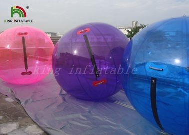Purpurowy / niebieski duży 1,0 mm PVC nadmuchiwane Walk On Water Ball 2m Średnica basenu lub jeziora